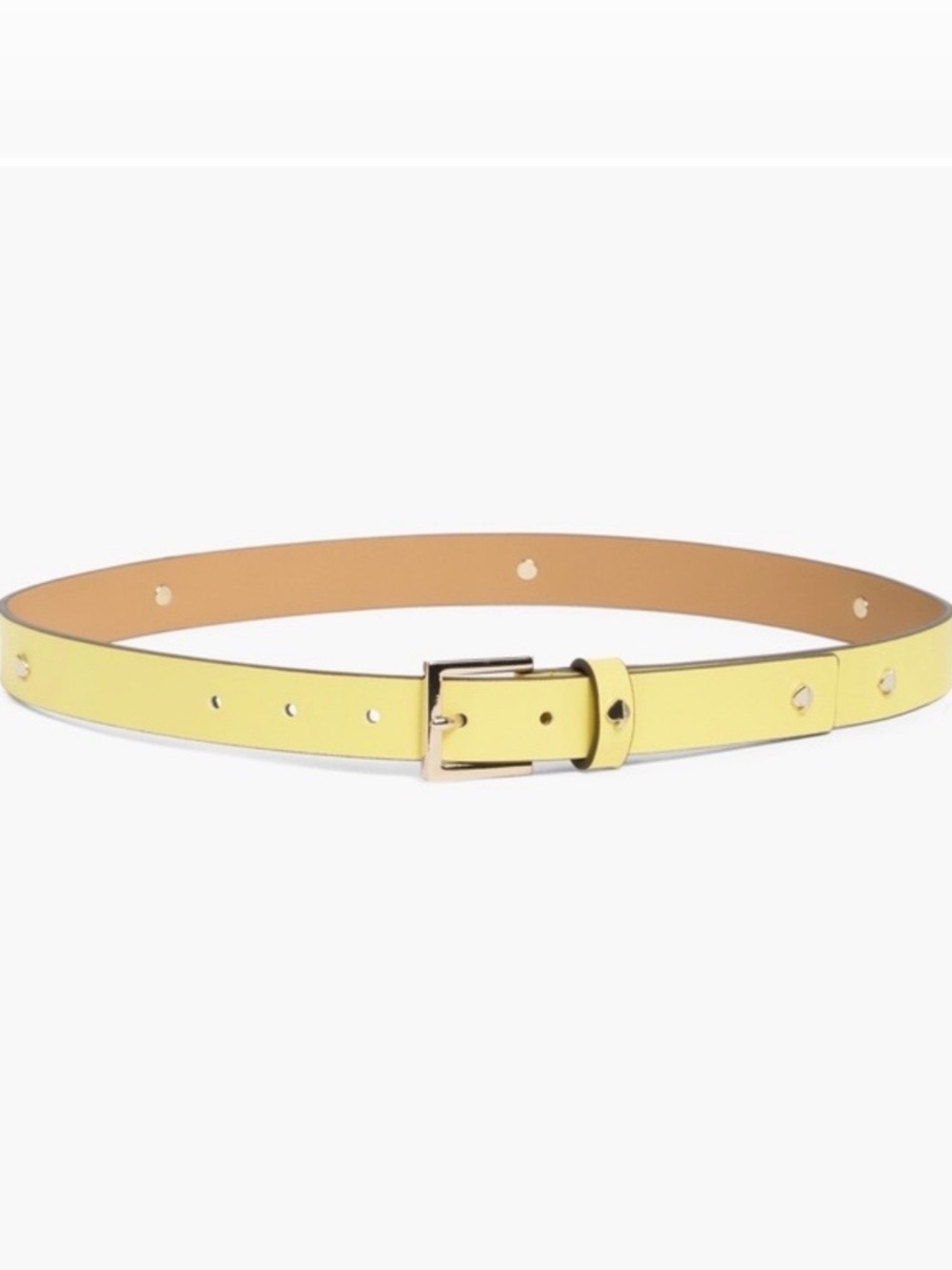 NWT Kate Spade New York Studded Spade Leather Belt Size Medium